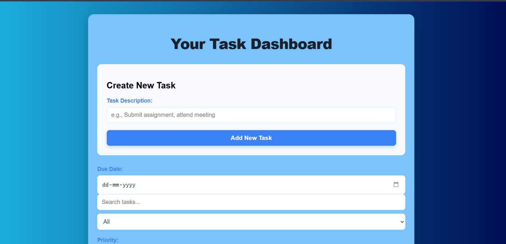 Task Manager using MS-Excel